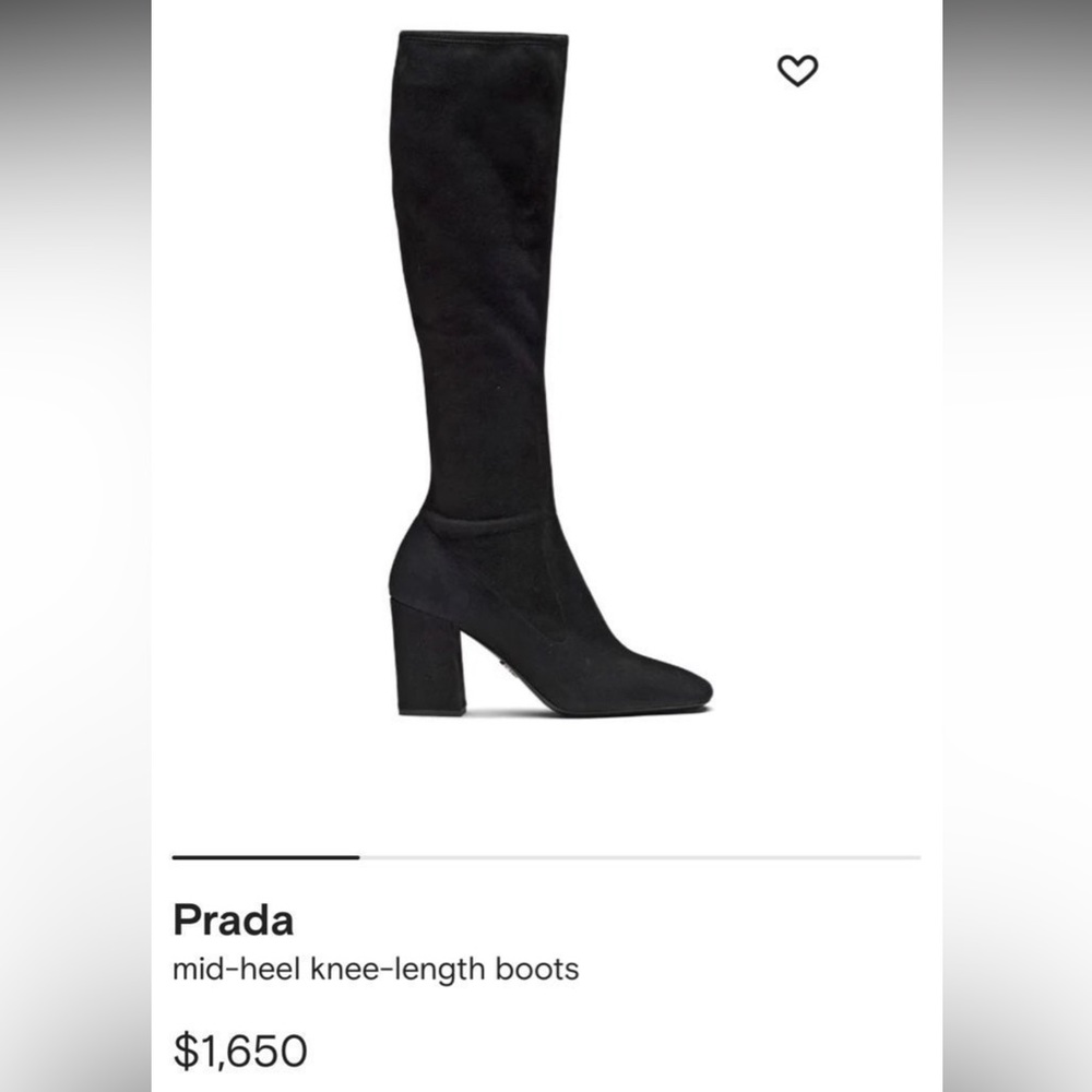 Prada Mid-heel Knee Length Boot
